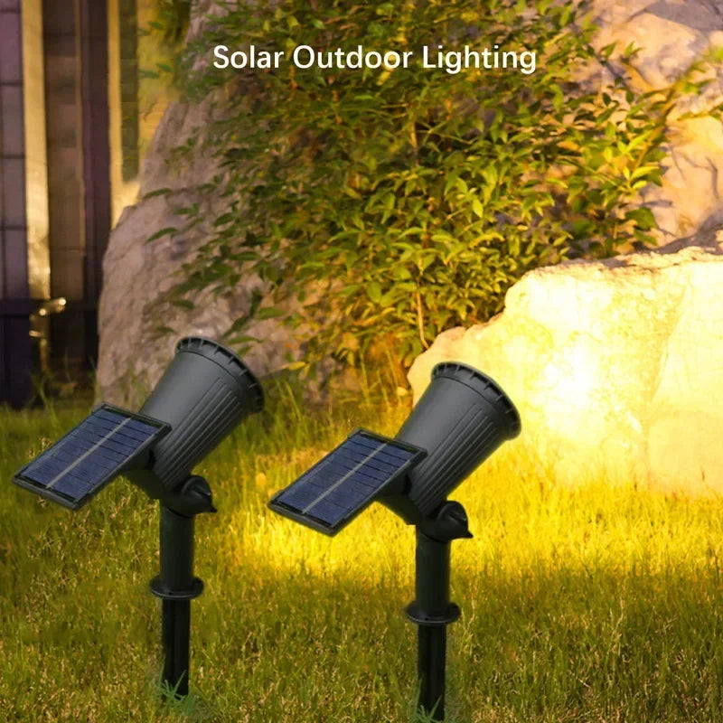 Holofotes Solares em LED para Jardim