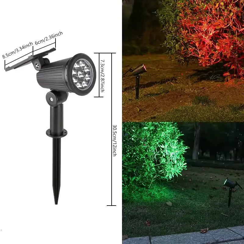 Holofotes Solares em LED para Jardim